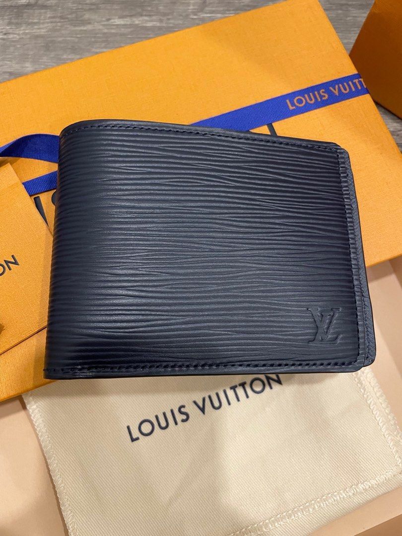 Louis Vuitton M61825 Multiple Wallet, Blue, One Size
