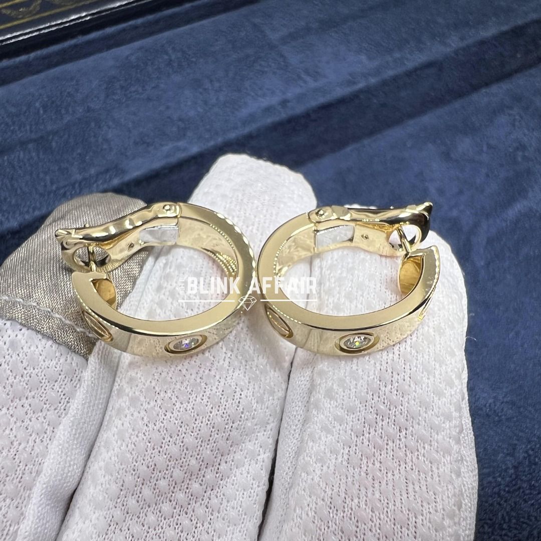 Cartier love earrings with diamonds discount