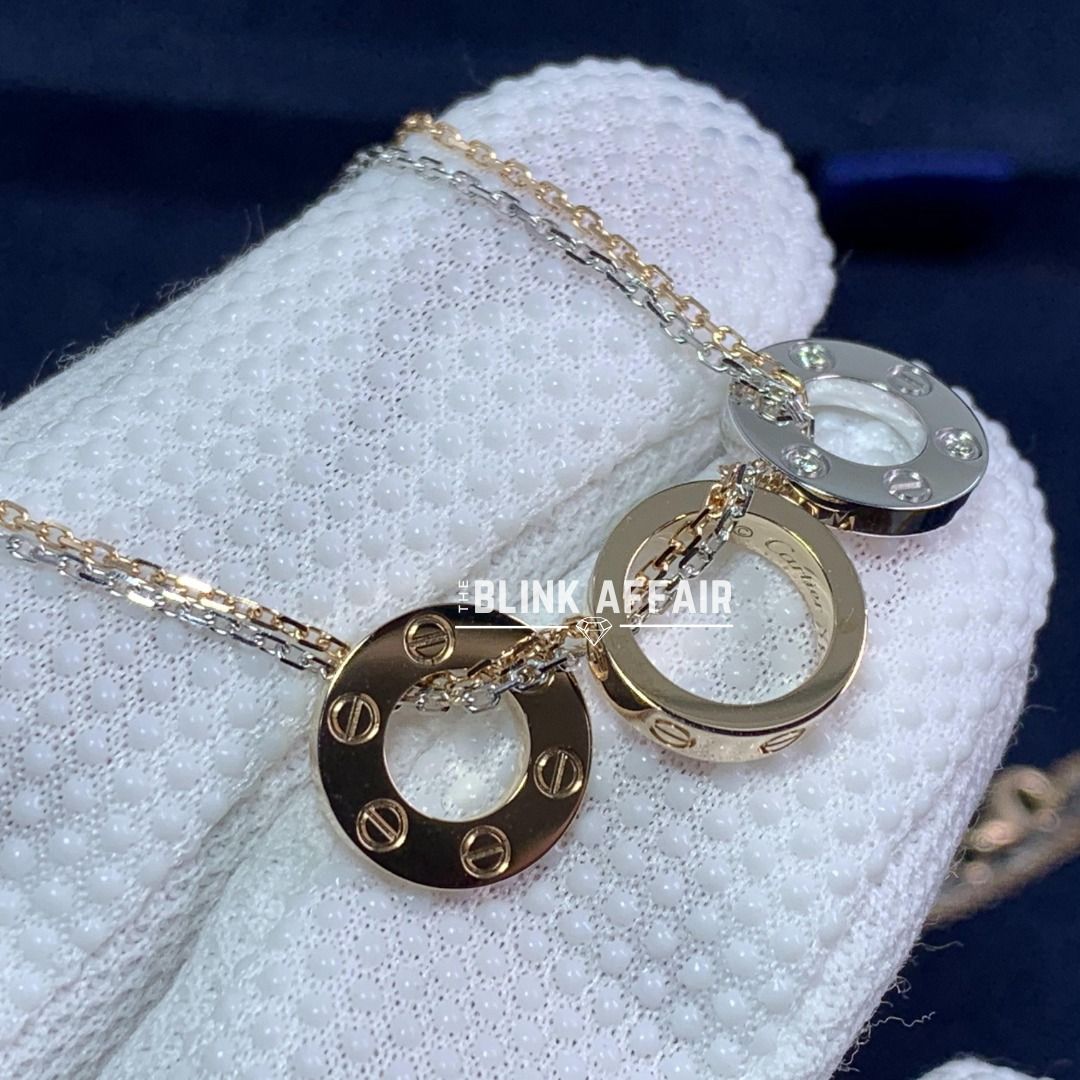 Cartier love necklace 3 diamonds best sale