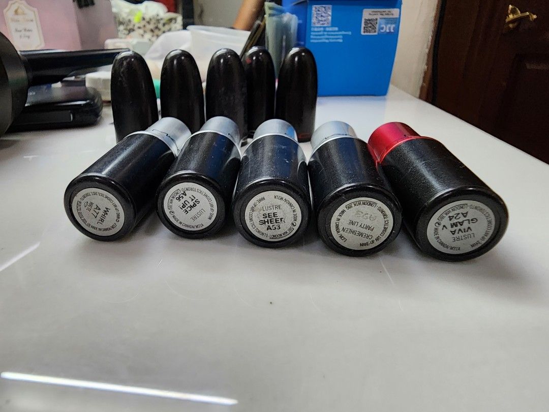 Mac Lipsticks Set of 5 (Category: Makeup) located in Pasig City. Submitted by clothesandthings_ (Listing ID 1251661180, Image 3). Description: set of 5 2500 at 500 each if one only @800 each.
