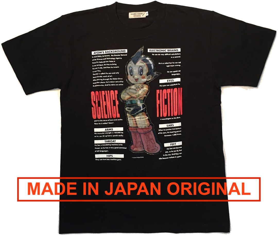 Vintage Tezuka Osamu ASTRO BOY Hologram Shirt L Jersey Vintage