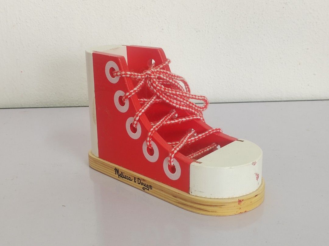 Melissa and doug wooden hot sale shoe
