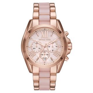 Michael Kors Watch for Women, Quartz Chronograph movement, 39mm Rose Gold  Stainless Steel case with a Acetate, Stainless Steel strap, MK5774 :  : Fashion