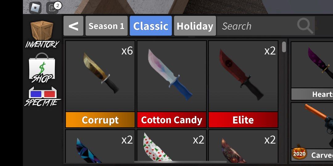 Mm2 Corrupt knife Roblox, Video Gaming, Gaming Accessories, InGame