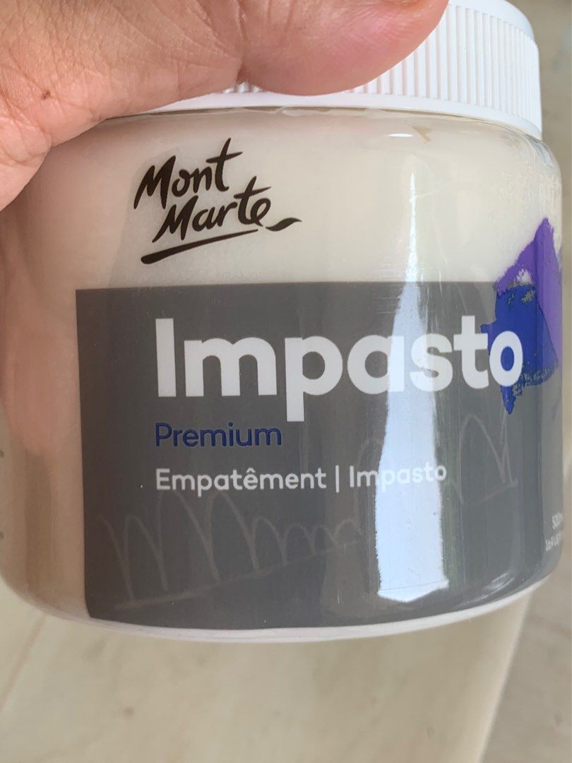 Monte Marte impasto medium (Category: Other Stationery & Craft) located in Singapore. Submitted by ethnicdiva (Listing ID 1251663018, Image 2). Description: Mont Marte impasto medium 500ml Sealed bottle Used in impasto painting , texture, modelling, craft etc.