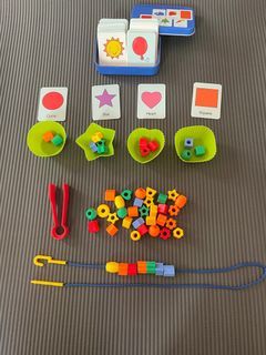 Montessori Shapes Lacing and Sorting Toy