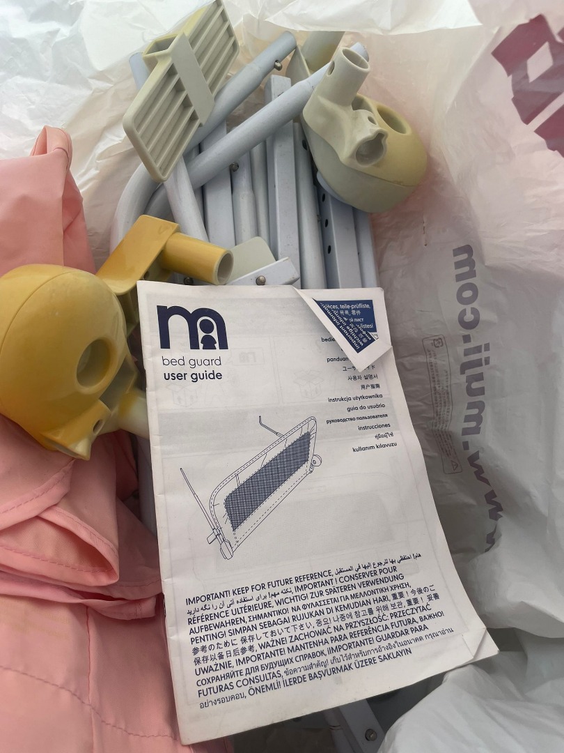 Mothercare pink bed guard Babies Kids Baby Nursery Kids