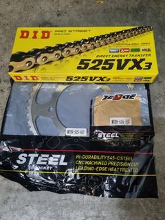 MT09 Zedge Chain and Sprocket