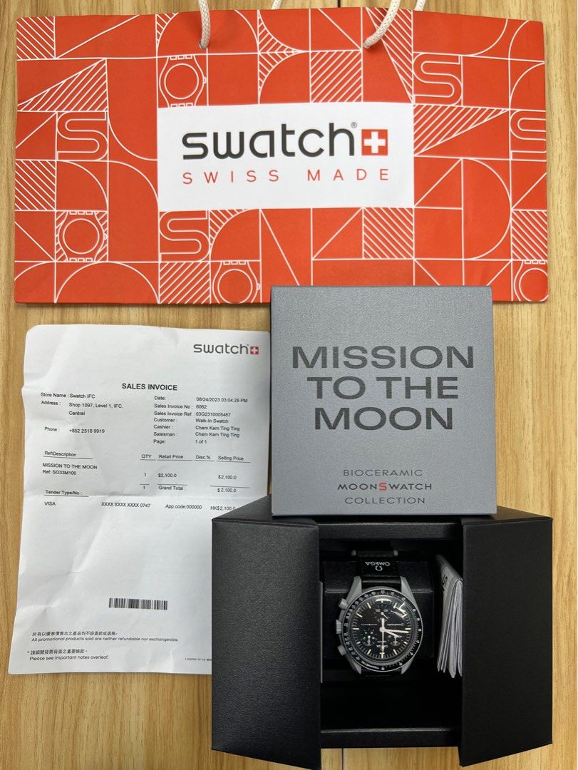 NEW 有單全新Swatch x Omega Mission to the Moon Watch Moon 手錶