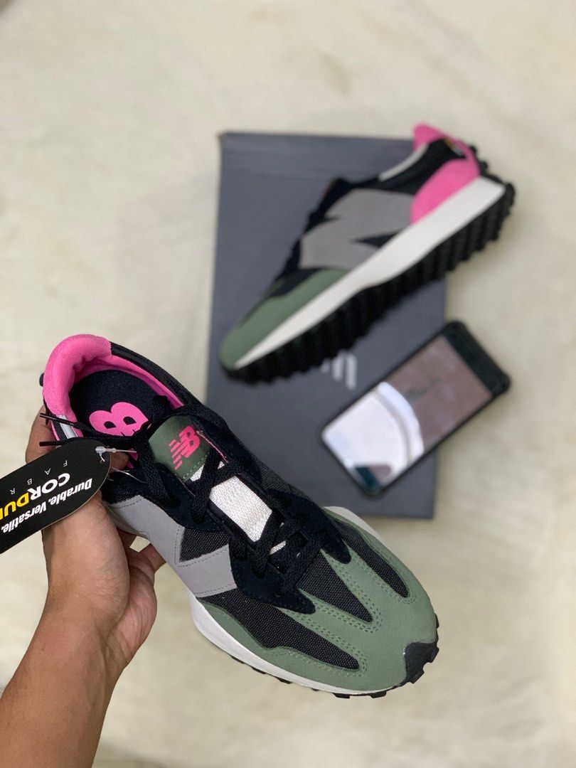 New balance black green hot sale pink