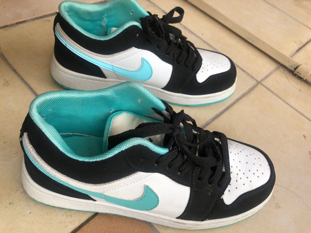 Black and mint green jordans 2025