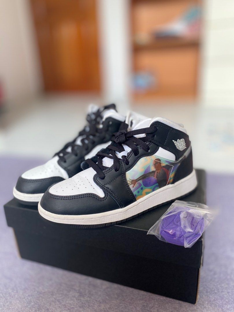 Air jordan 1 mid gs panda sales