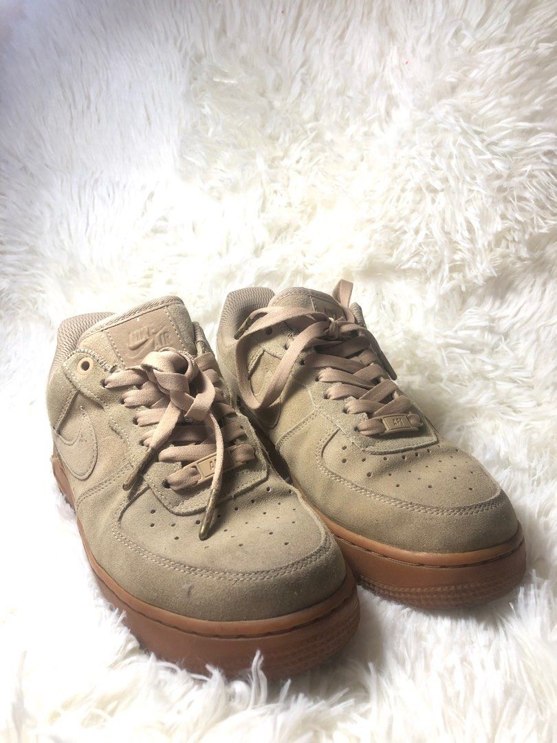 suede brown air forces