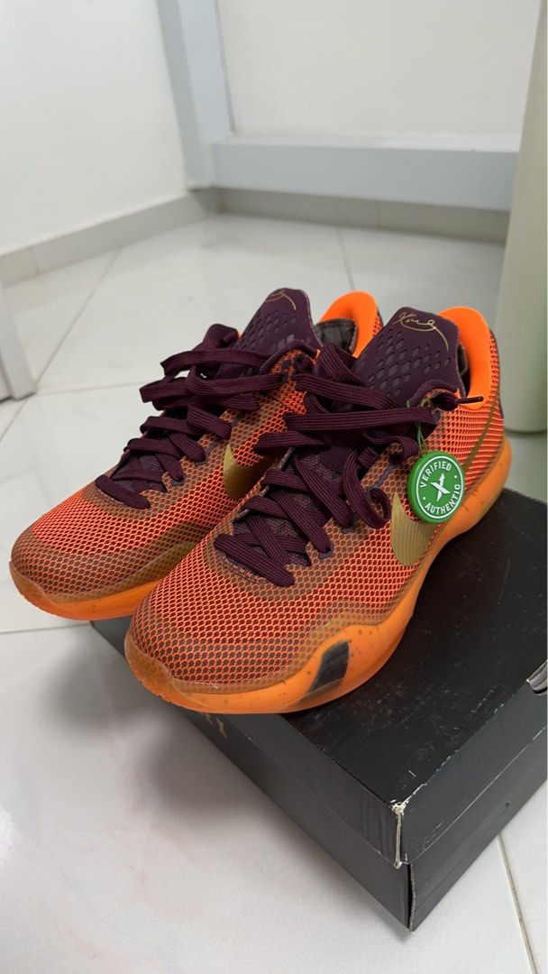 Nike kobe hotsell 10 mens orange