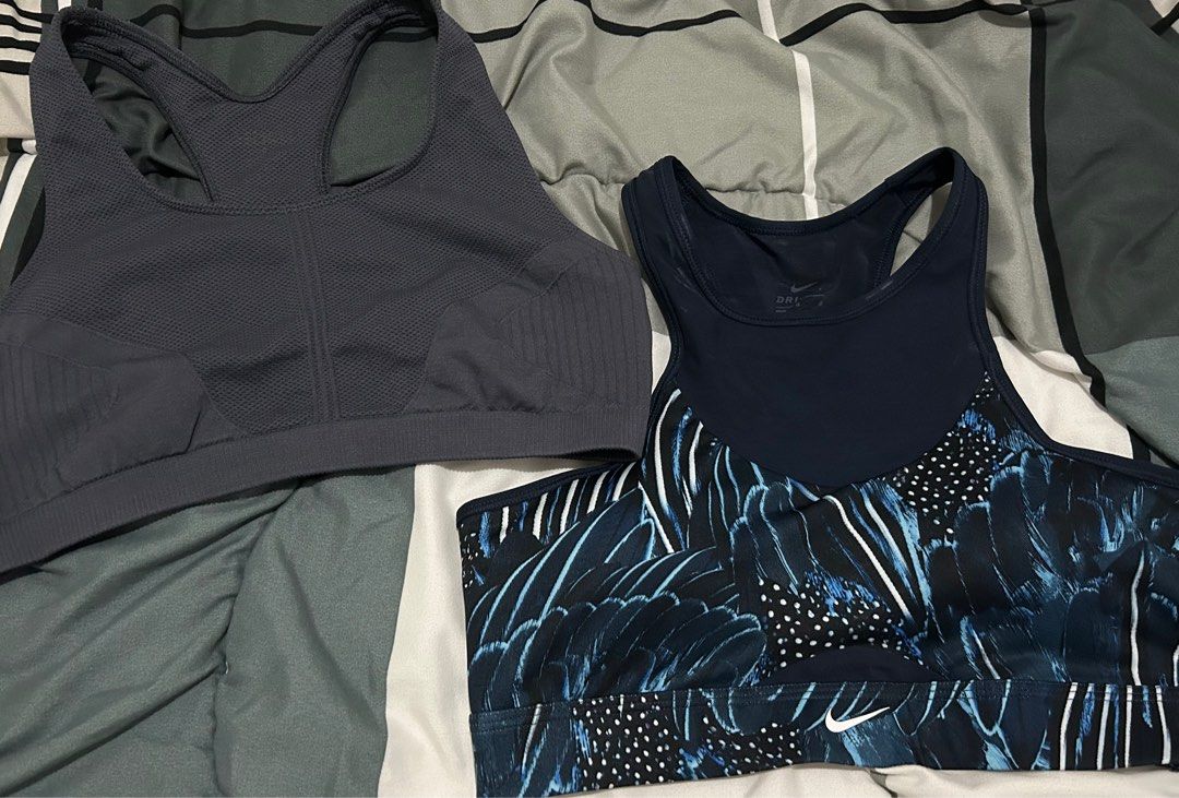 Nike Swoosh Sports bra L Free grey sports bra Women s Fashion