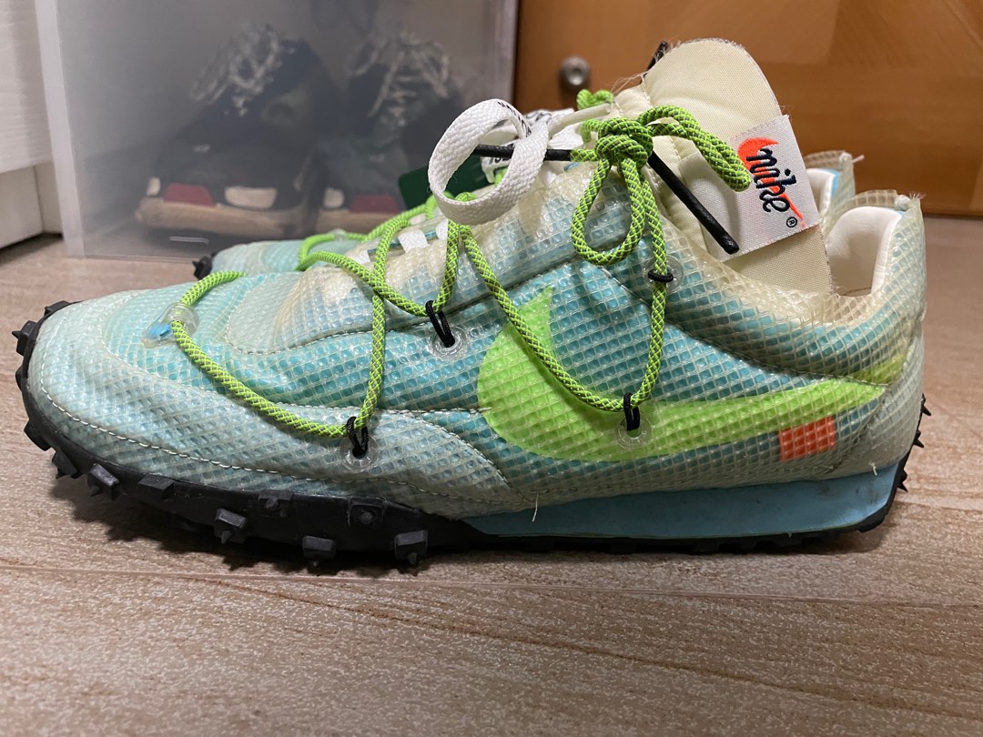 Waffle racer off white top
