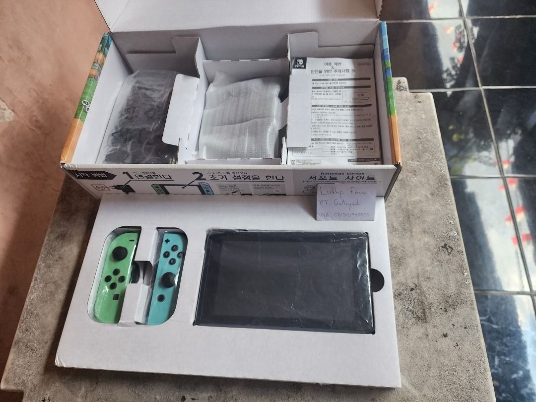 Nintendo Switch v2 Animal Crossing ACNH Limited Edition Fullset 10 on