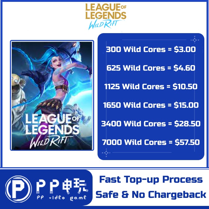 Top Up League of Legends Wild Rift Wild Core - Item4Gamer