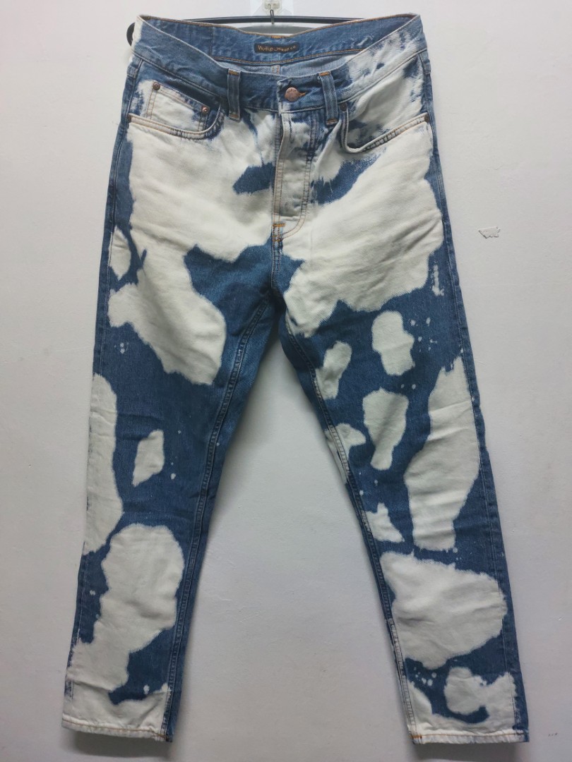 Nudie Jeans W31 Steady Eddie 2 Tie Die, Men's Fashion, Bottoms