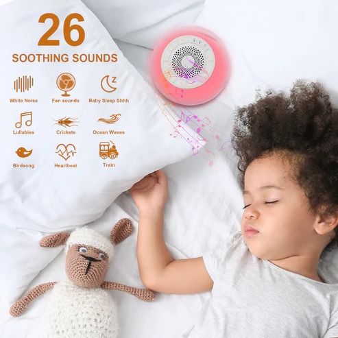 NYZE Portable Baby Sleep Soother White Noise Machine with 26