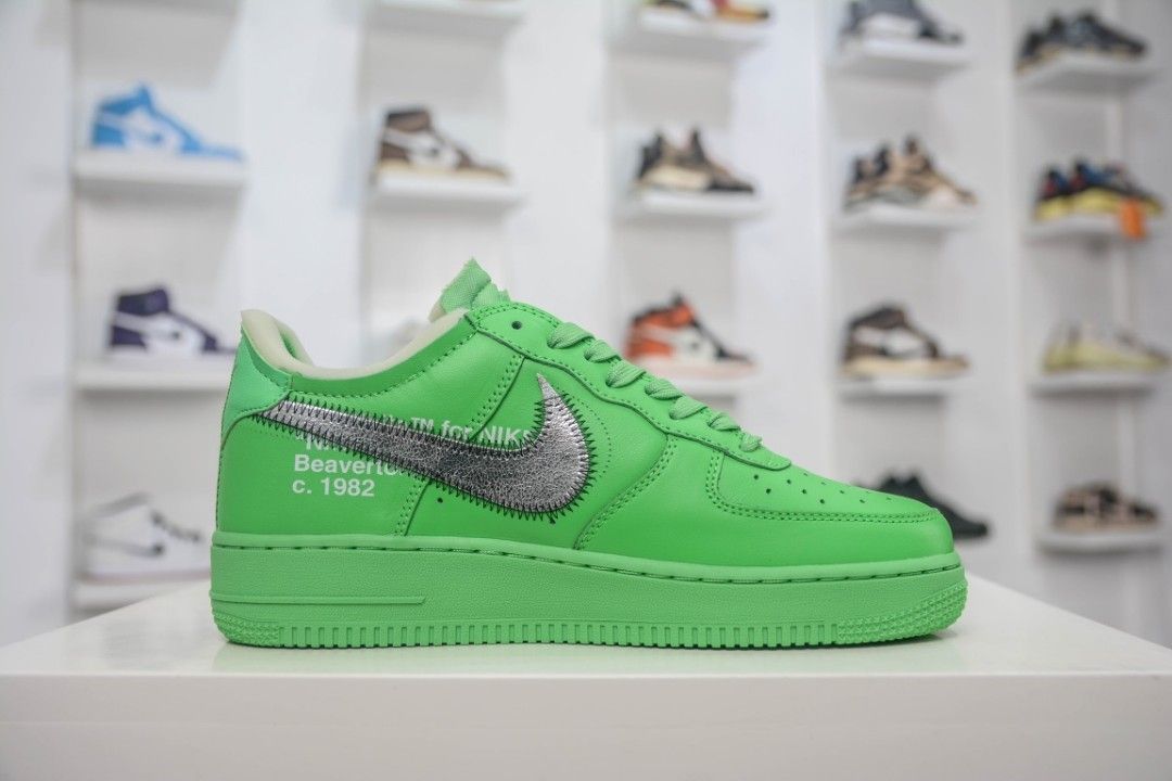 Off White Air Force 1 Low Brooklyn Green - Size 5 - DX1419 300 - Virgil  Abloh