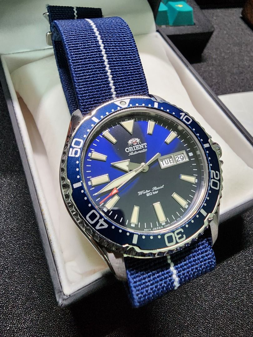 Orient kamasu store nato strap