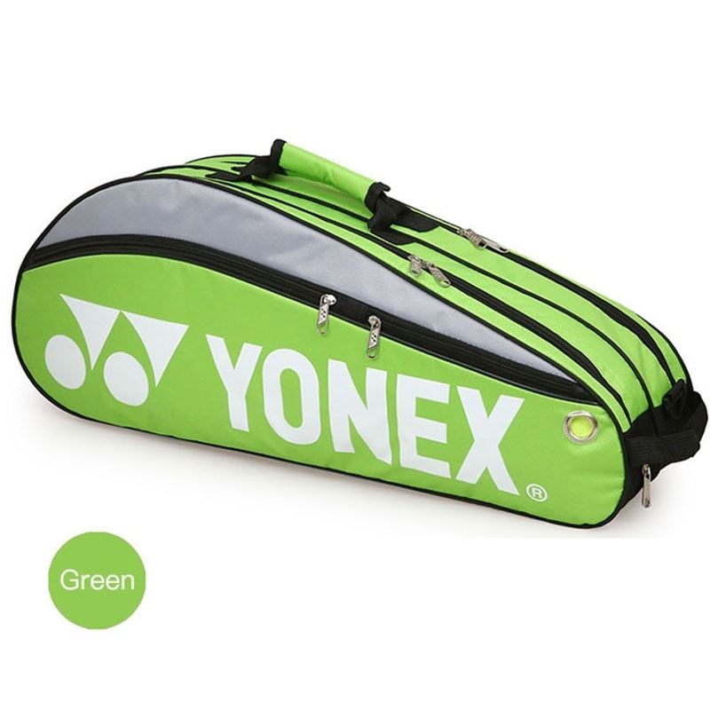 Original YONEX 3 Rackets Badminton Bag With Shoes Compartment Tennis ...