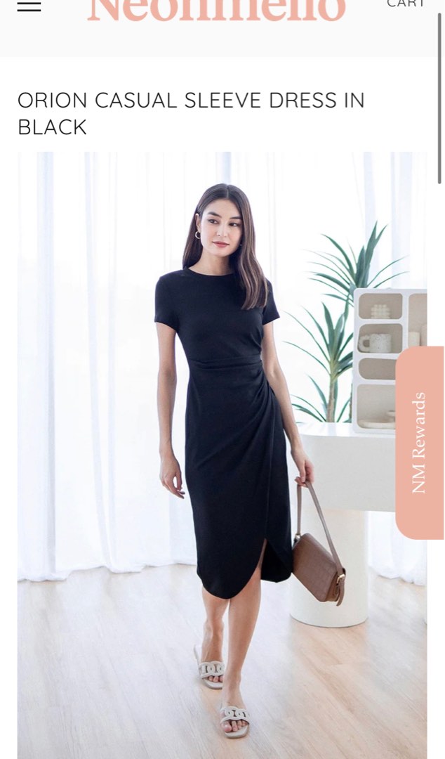 Casual black cheap dress