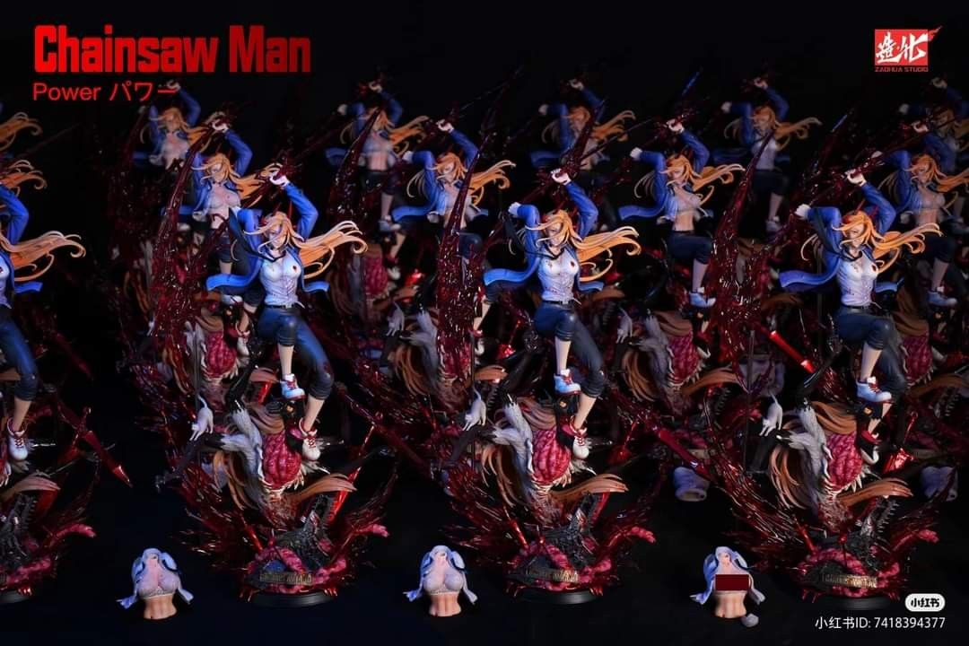 [Overseas Stock] Chainsaw Man ZaoHua Studio Power 1/5 gk resin statue anime figure, Hobbies