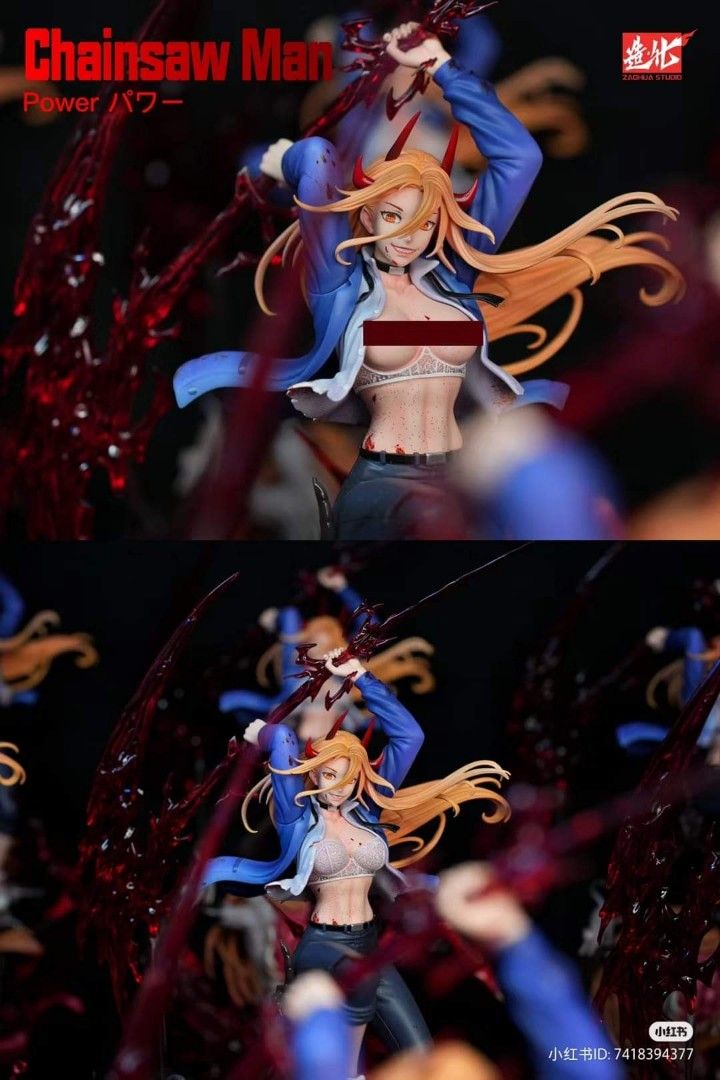 [Overseas Stock] Chainsaw Man ZaoHua Studio Power 1/5 gk resin statue anime figure, Hobbies