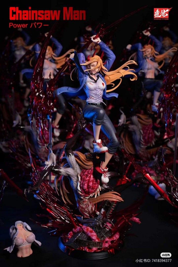 [Overseas Stock] Chainsaw Man ZaoHua Studio Power 1/5 gk resin statue anime figure, Hobbies