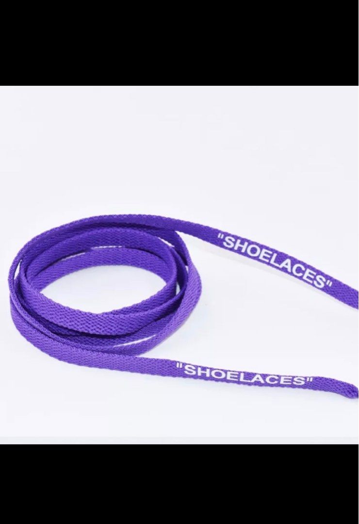 Purple off 2024 white laces
