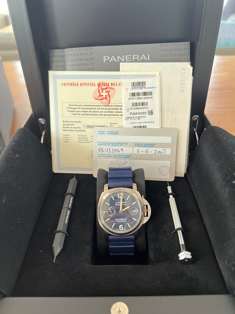 Panerai 282 best sale