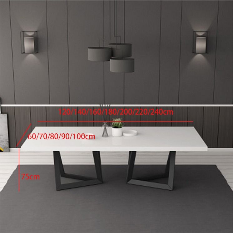 Pine&Solid wood Study table Iron feet & Paint Coating, Furniture & Home ...