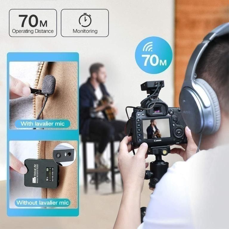 Pixel Wireless lavalier microphone; Compact wireless microphone