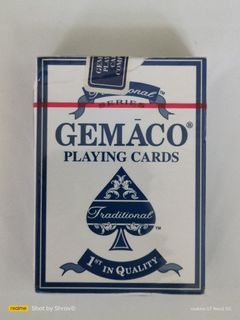 Playing Cards, 1 deck French cards, by Gemaco, Missouri, USA (C)

Blue Color NOS