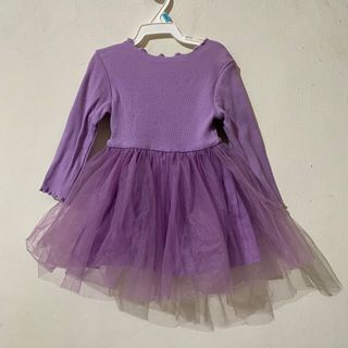 [PRELOVED] Lc Waikiki Tutu Dress Purple / baju pesta anak
