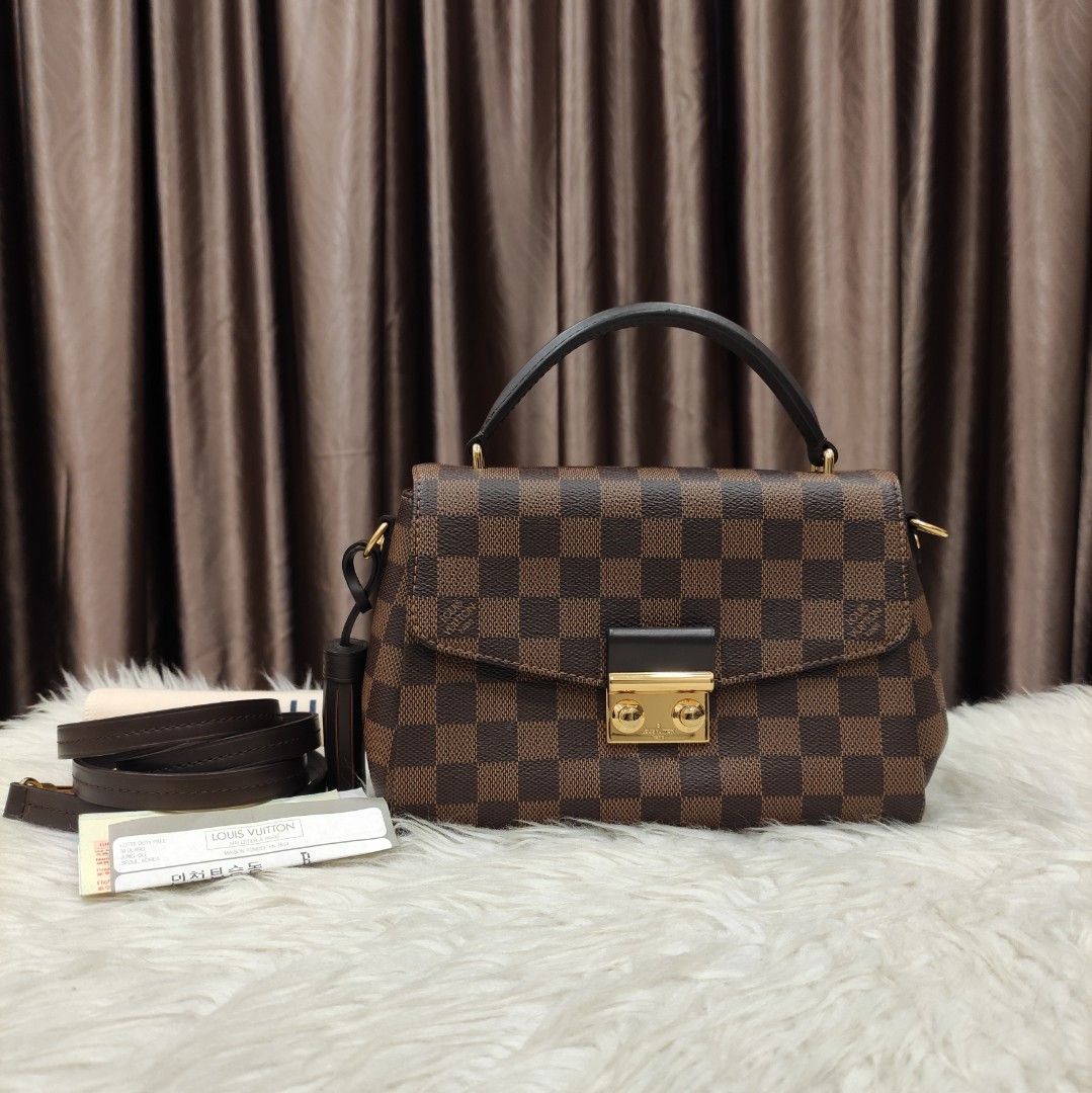 Preloved Louis Vuitton Croisette Damier Ebene Canvas Handbag
