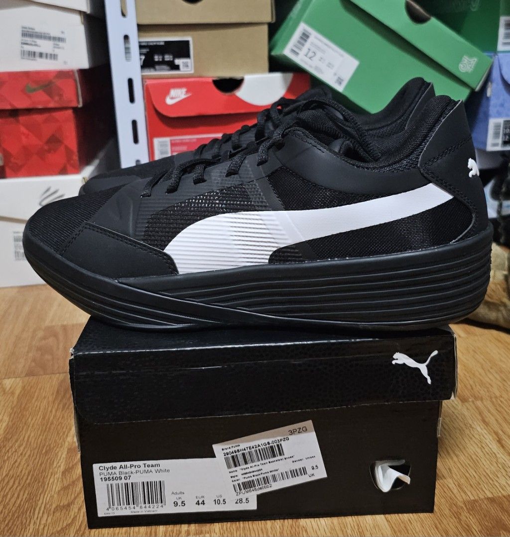Puma clyde all black new arrivals