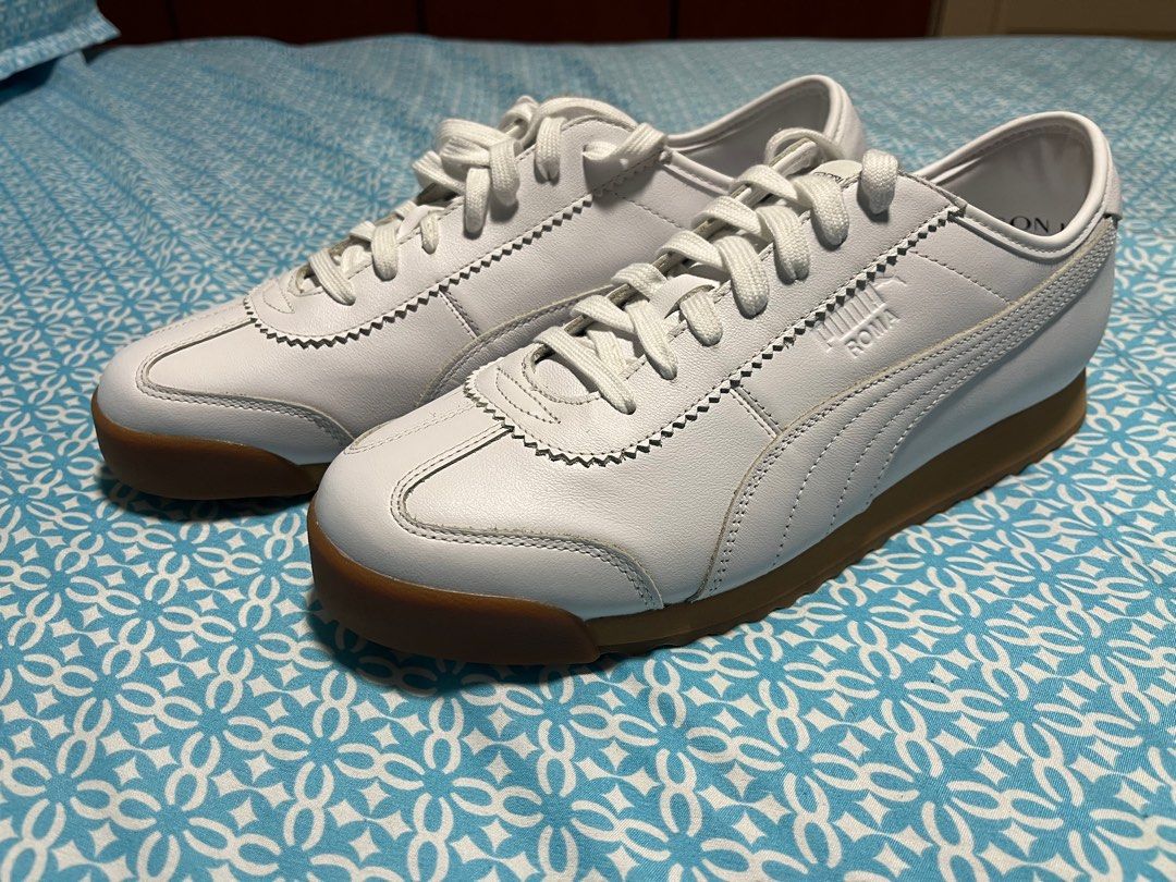 Puma roma grey white gum hot sale