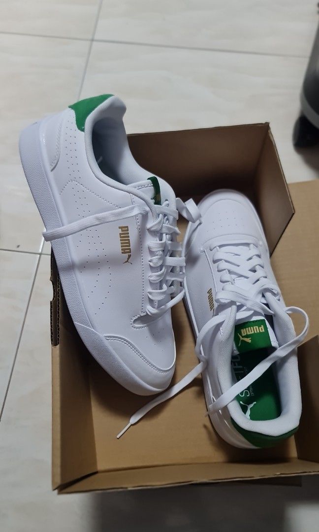 Puma smash perforated trainers cheap
