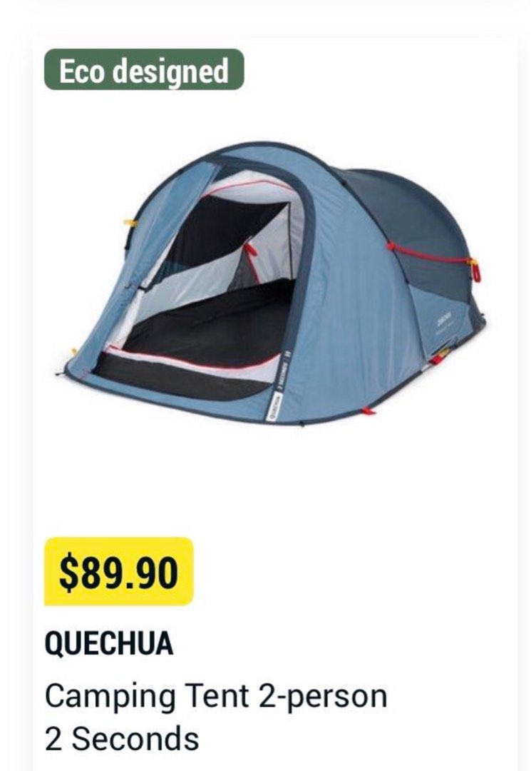 Quechua Tent, Sports Equipment, Hiking & Camping on Carousell