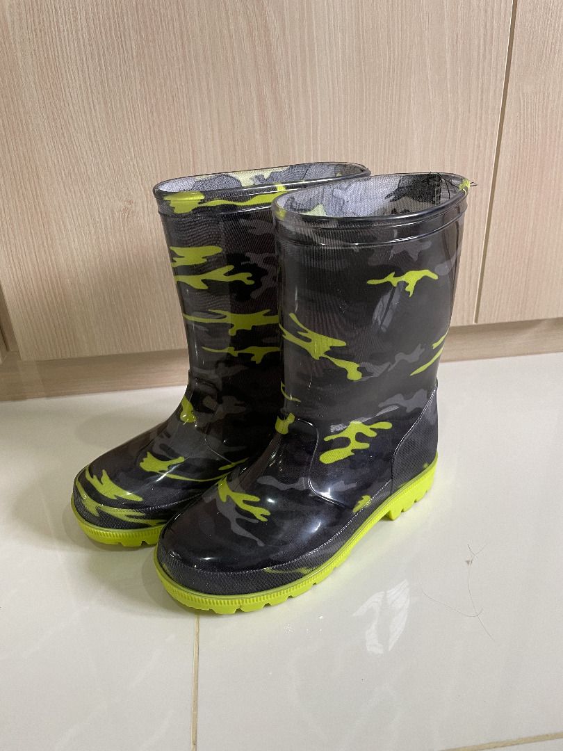 Warm rain boots kids hot sale