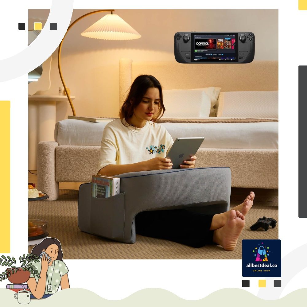 Reading Pillow for Sitting Large Husband Pillow with Arms Memory