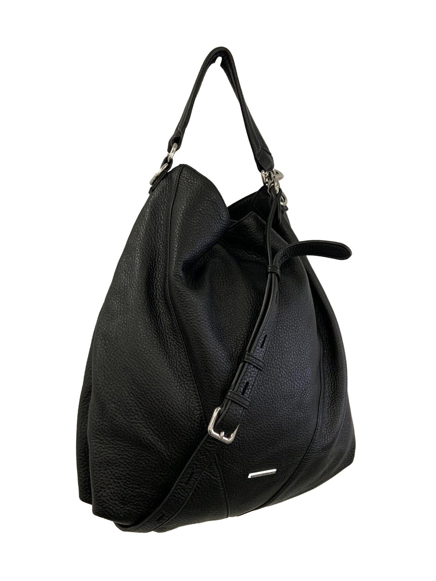 Rebecca minkoff black and sales white bag