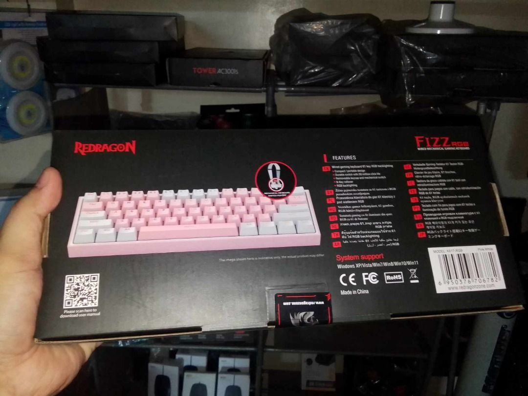 REDRAGON Fizz K617 RGB USB Mini Mechanical Gaming Keyboard hot ...