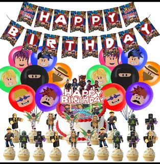 [Ready Stock] New Arrival ~彩虹朋友Rainbow Friends Roblox(Design 2) theme Happy  birthday banner backdrop background(Approx 100 x 150cm) ～ Party Deco.