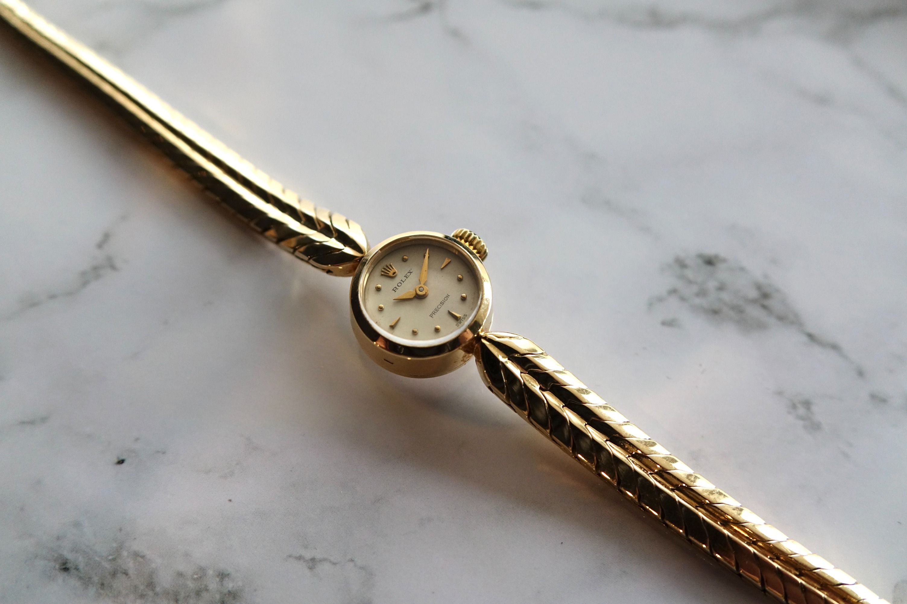 Rolex Cocktail 9556 18k gold lady precision Luxury Watches on