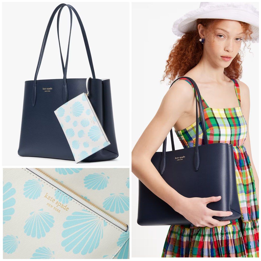 SALE ENDS 4 SEPT Kate Spade All Day Seashell Pop Large Tote