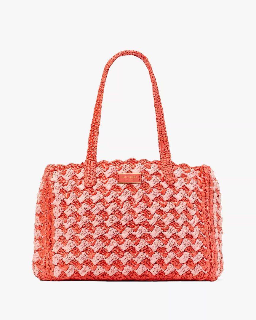 Kate spade raffia bag deals